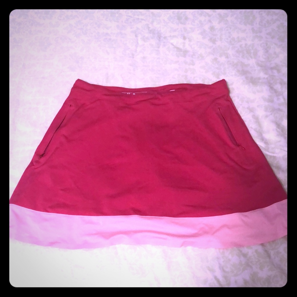 Nike pink two tone golf/tennis skirt